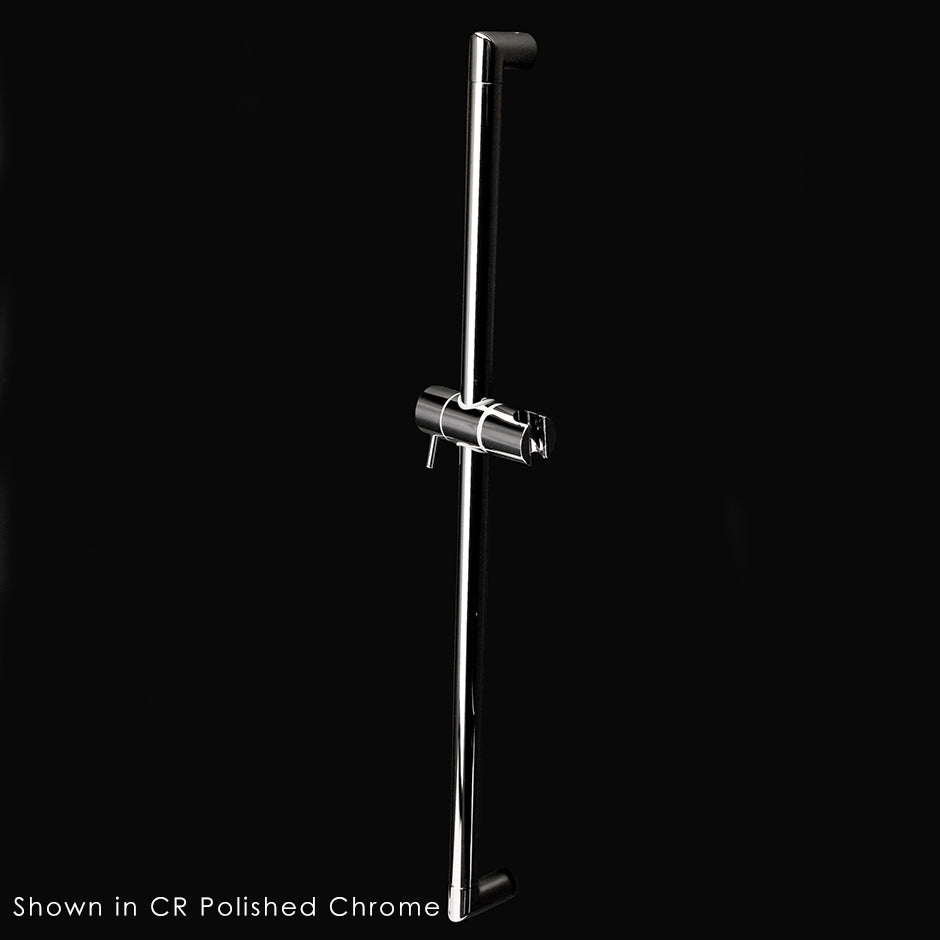 Wall-mount round rail with hook for handheld shower head - Maison&Co.