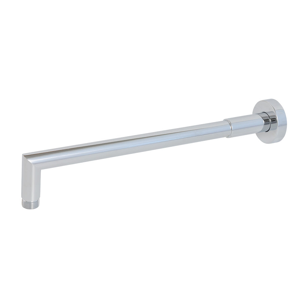 Wall-mount round shower arm with flange - Maison&Co.