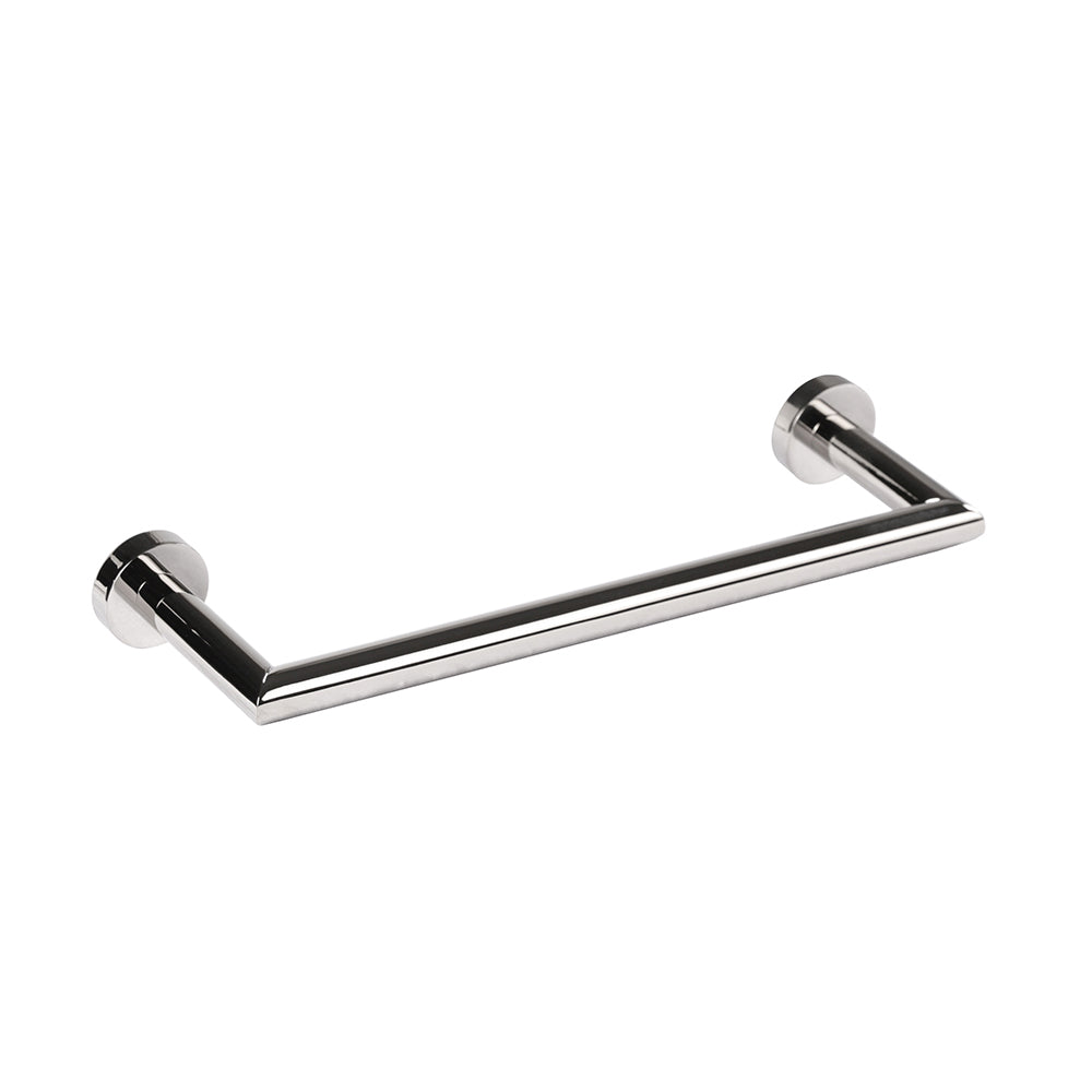 Wall-mount towel bar made of chrome plated brass  W:12",D: 3 5/8" - Maison&Co.
