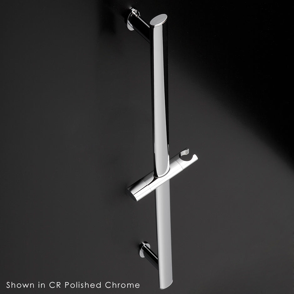 Wall-mount oval rail with hook for hand-held shower head. - Maison&Co.
