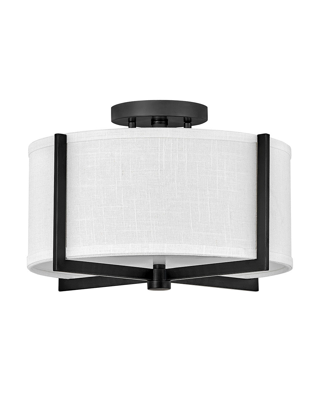 Hinkley - 41706BK - LED Foyer Pendant - Axis Off White - Black