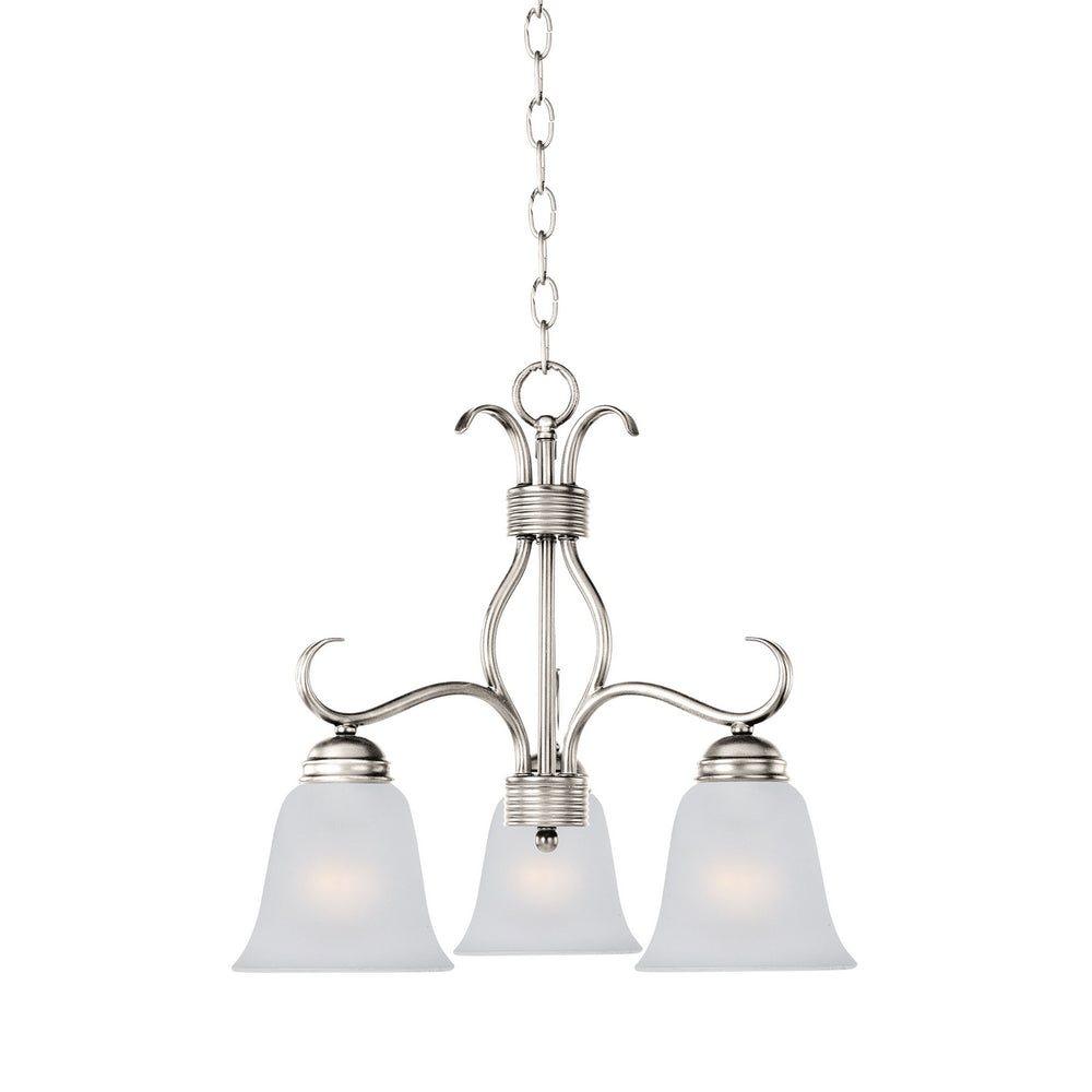 Maxim - 10122FTSN - Three Light Chandelier - Basix - Satin Nickel