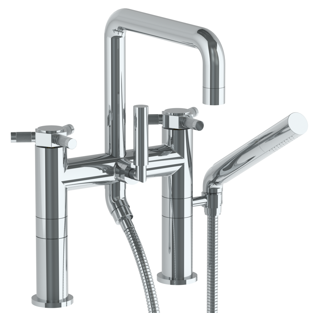Deck Mounted Square Exposed Bath Set With Hand Shower - Maison&Co.