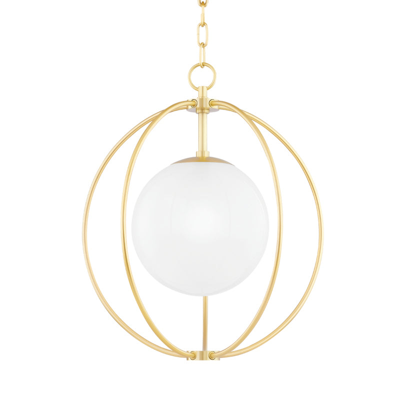 Mitzi - H500701S-AGB - One Light Pendant - Lyla - Aged Brass