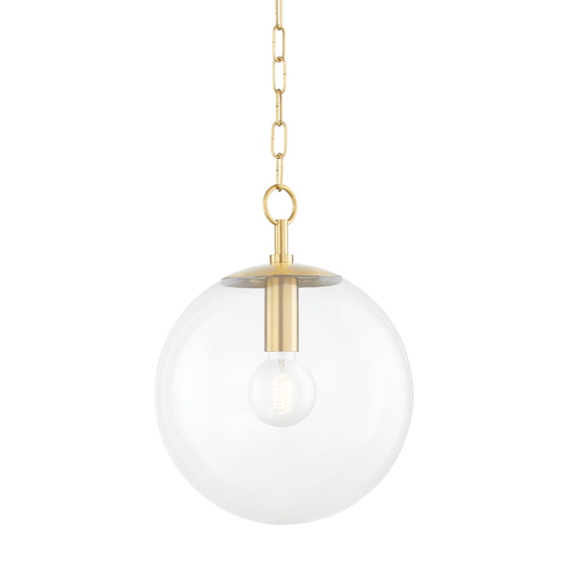 Mitzi - H609701S-AGB - One Light Pendant - Juliana - Aged Brass