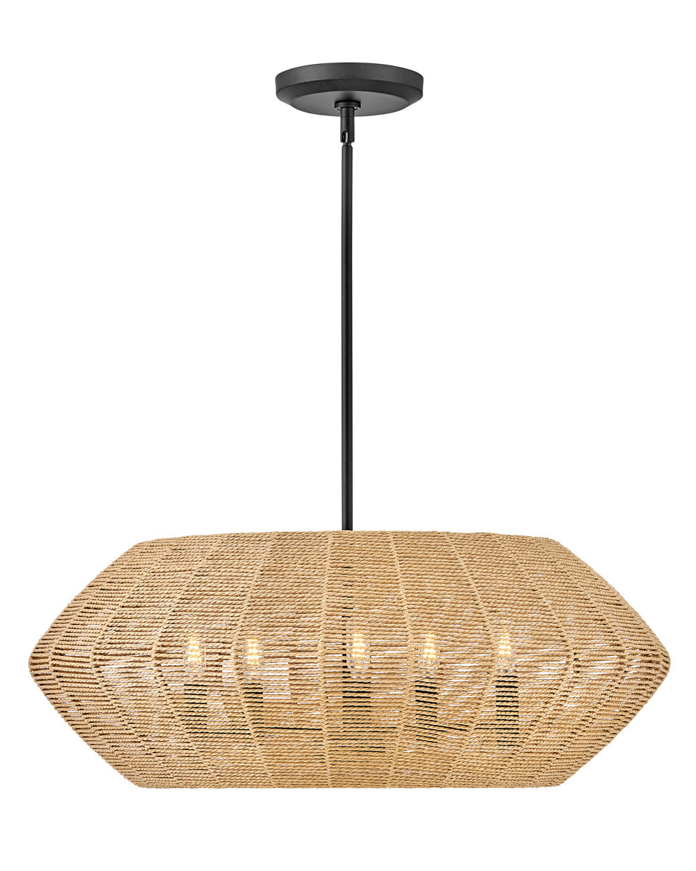 Hinkley - 40384BLK-CML - LED Pendant - Luca - Black