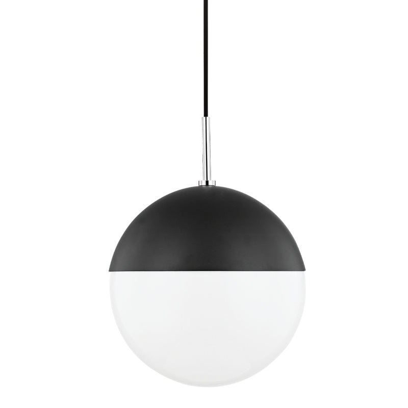 Mitzi - H344701L-PN/BK - One Light Pendant - Renee - Polished Nickel/Black