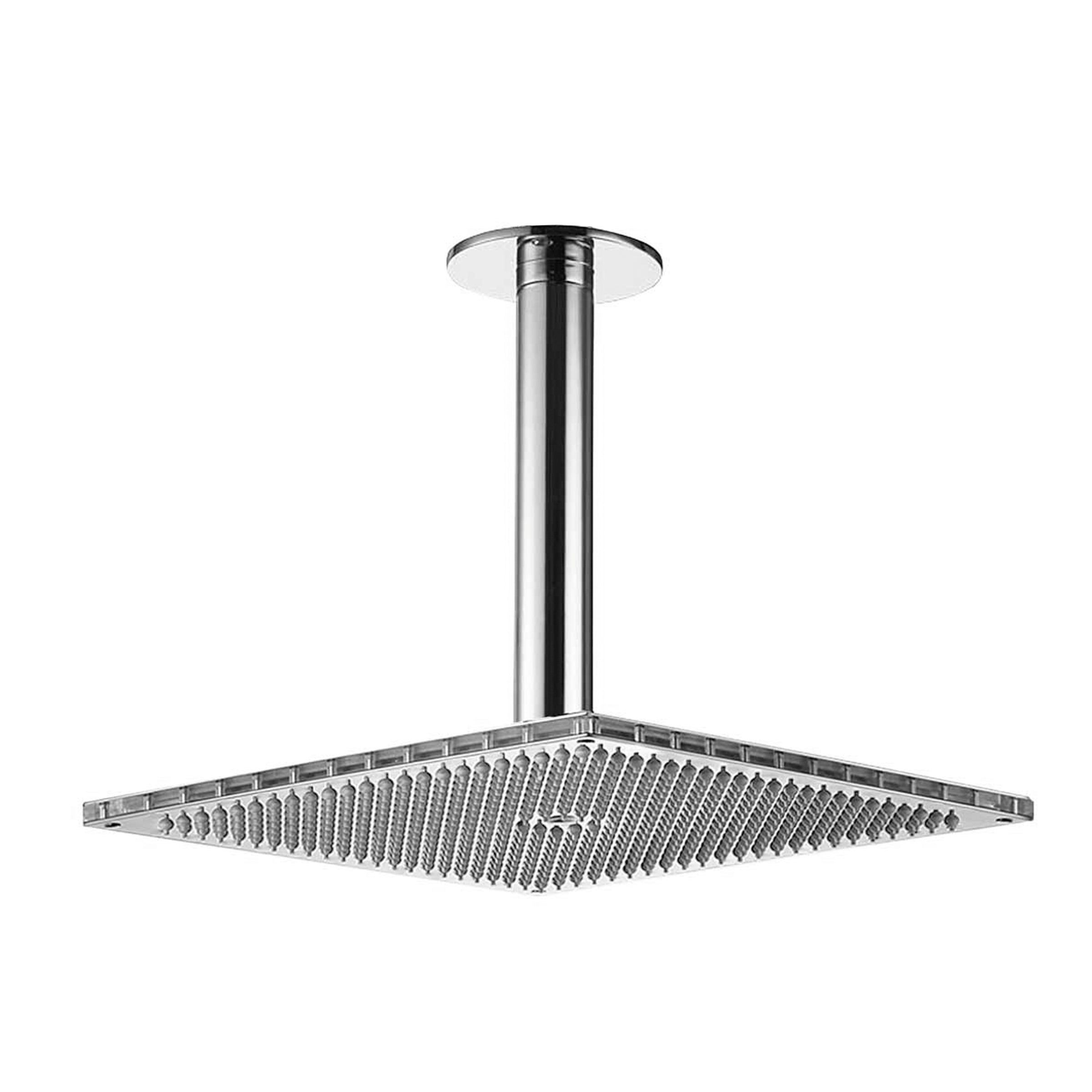 12" x 12" QUADRATO Rain Canopy in Polished Chrome (PCH) Finish - Maison&Co.