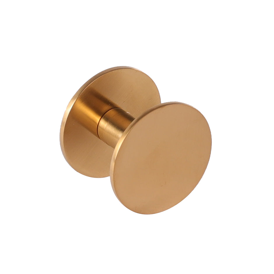 Wall-mount robe hook made of chrome plated brass. Diam: 2", D: 1 1/2". - Maison&Co.