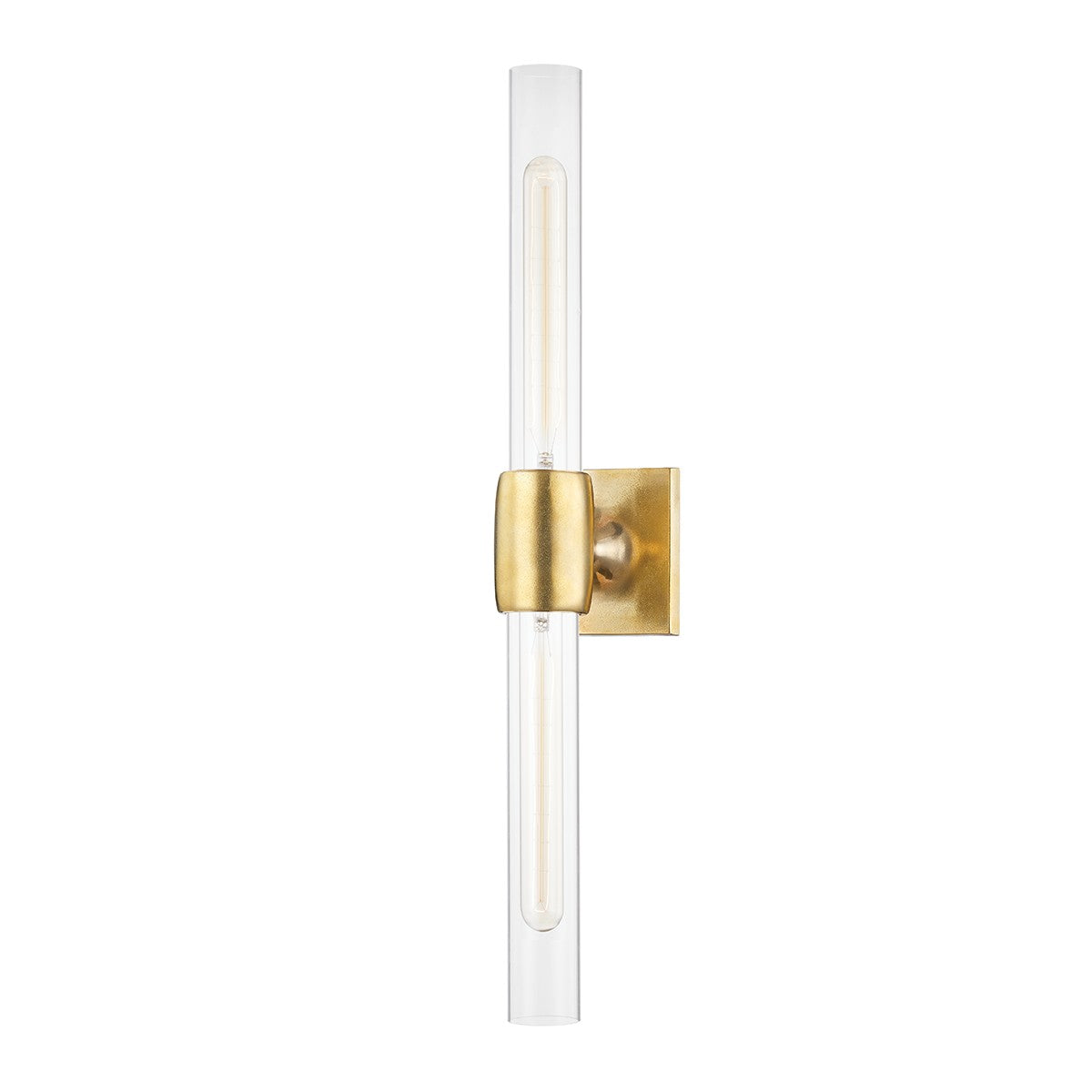 Hudson Valley - 7552-AGB - Two Light Wall Sconce - Hogan - Aged Brass