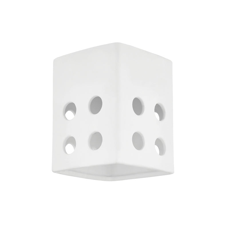 Mitzi - H474501A-AGB/CMW - One Light Flush Mount - Tatum - Aged Brass/Ceramic Raw Matte White