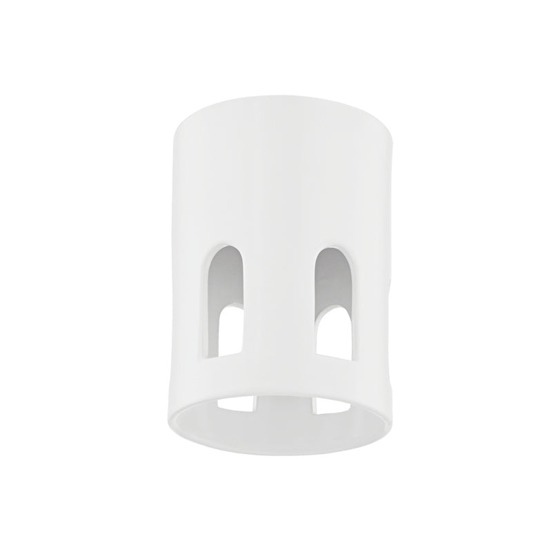 Mitzi - H474501B-AGB/CMW - One Light Flush Mount - Tatum - Aged Brass/Ceramic Raw Matte White