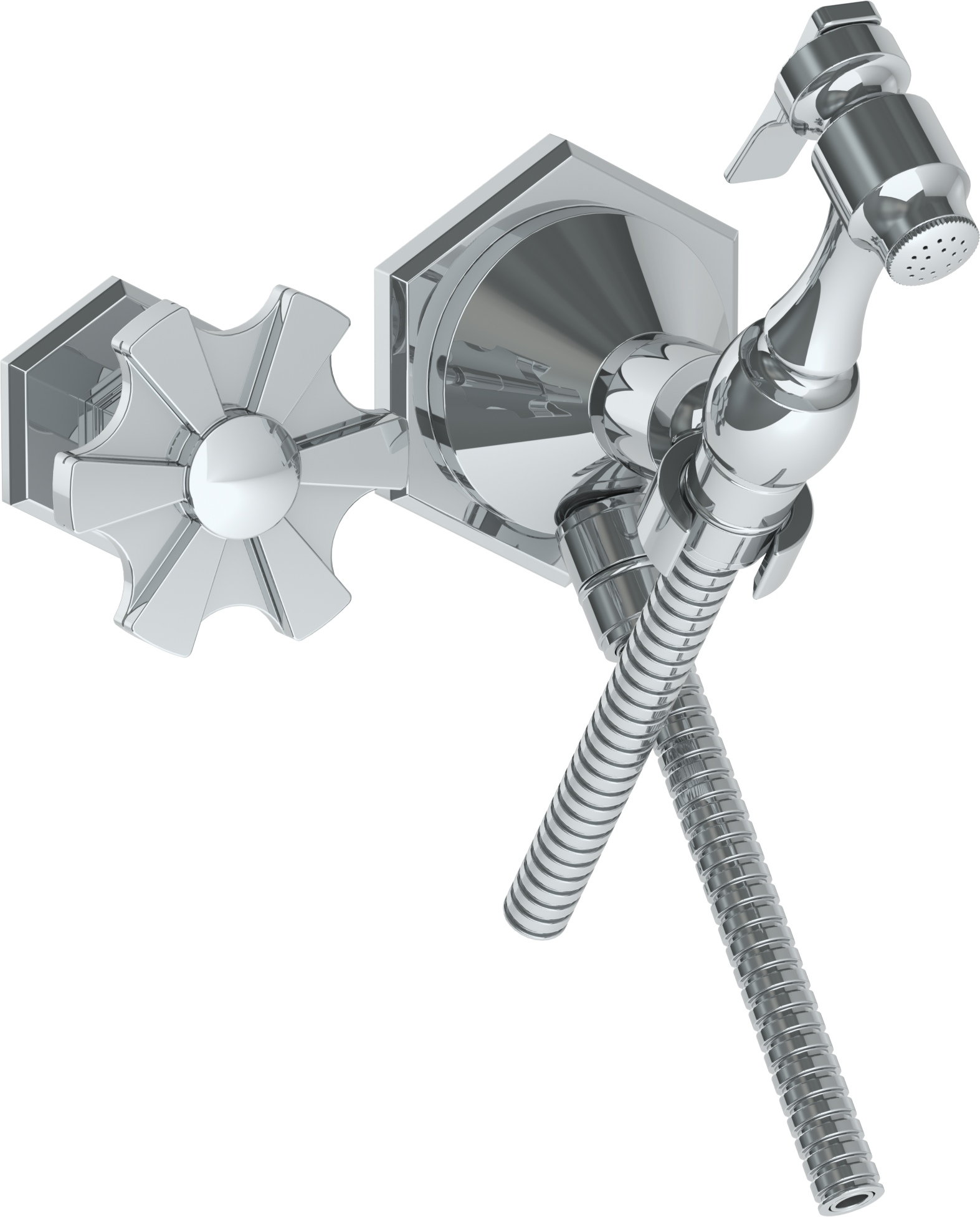 Wall Mounted Bidet Spray Set & Progressive Mixer With 49" Hose - Maison&Co.