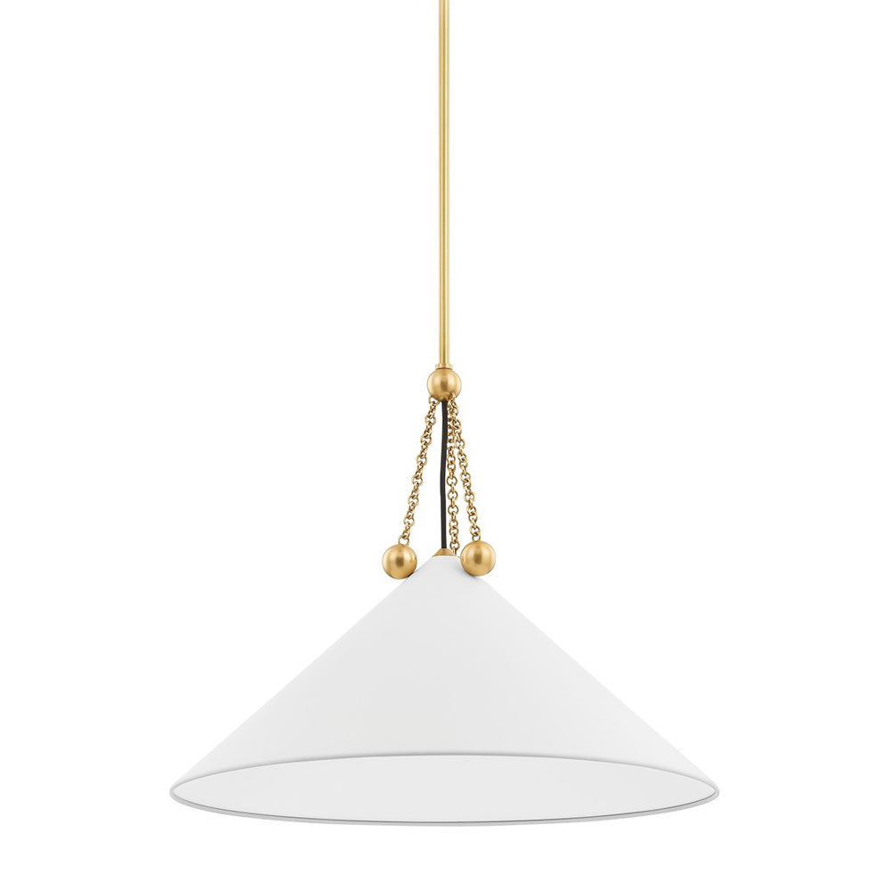 Mitzi - H784701L-AGB/SWH - One Light Pendant - Kalea - Aged Brass/Soft White