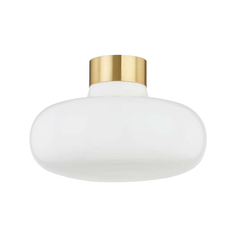 Mitzi - H785501-AGB - One Light Flush Mount - Eliana - Aged Brass