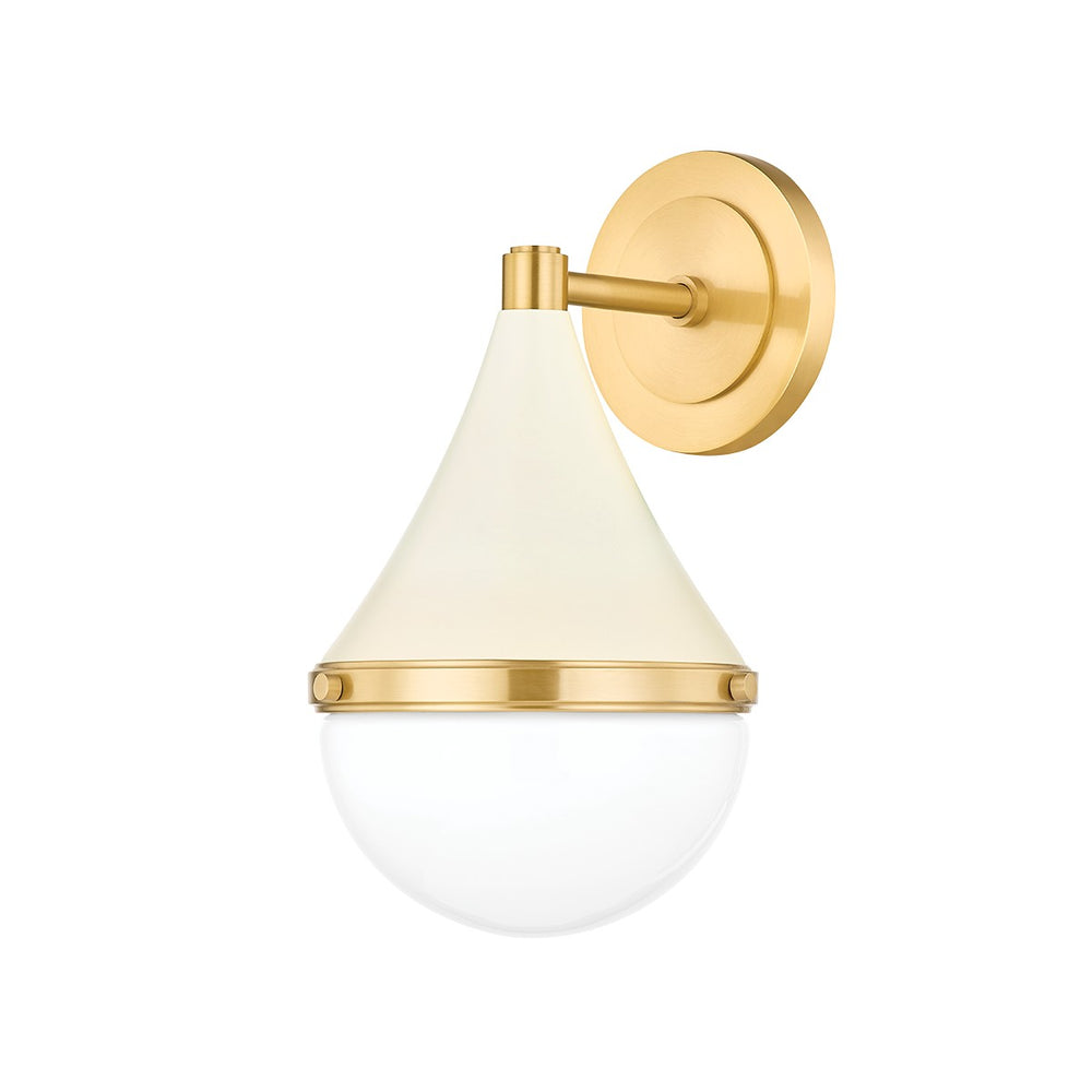 Mitzi - H787101-AGB/SCR - One Light Wall Sconce - Ciara - Aged Brass/Soft Cream