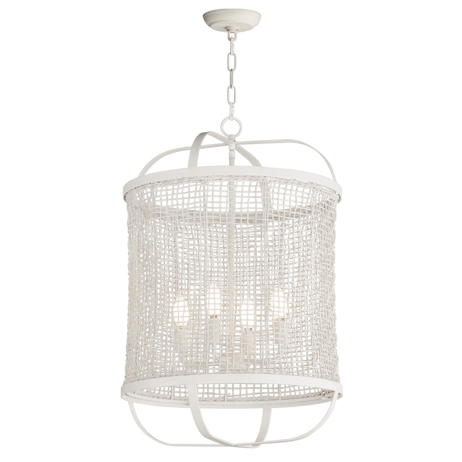 Maxim - 22474WWT - Four Light Pendant - Cestino - Weathered White