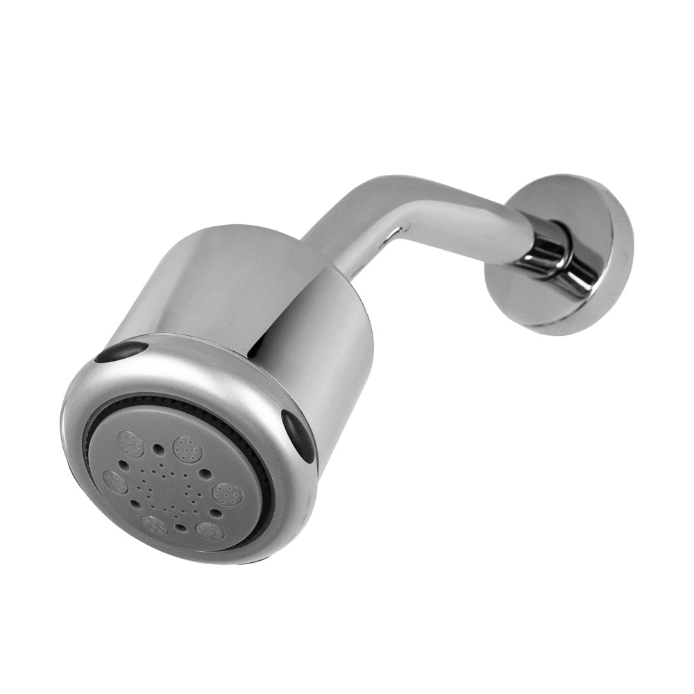 Wall-mount tilting round shower head, three jets. Arm and flange sold separately - Maison&Co.
