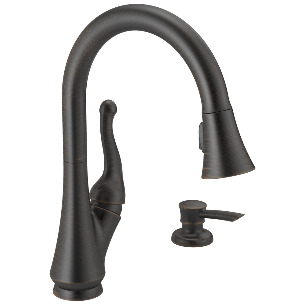 Delta Talbott™: Single Handle Pull-Down Kitchen Faucet with Soap Dispenser