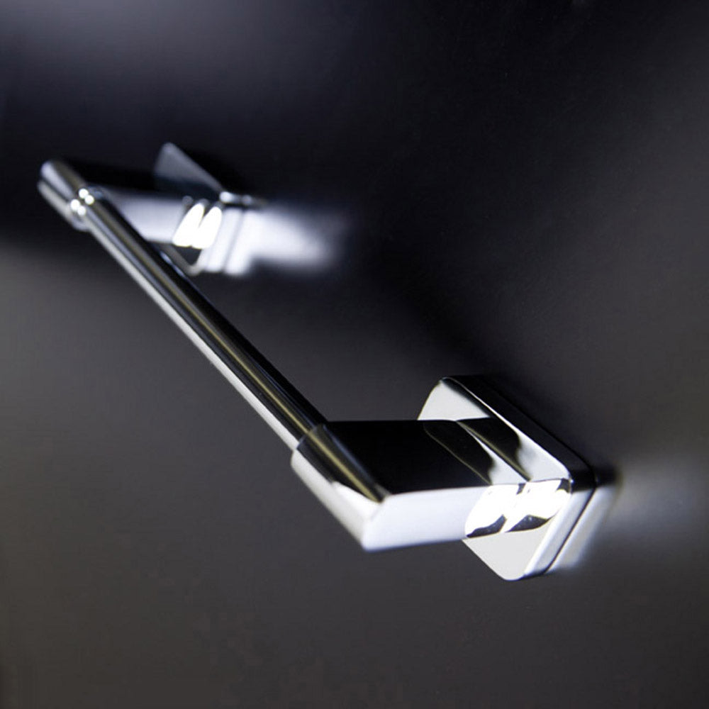 Wall mount towel bar made of chrome plated brass W: 25 3/4", D: 2 5/8" - Maison&Co.