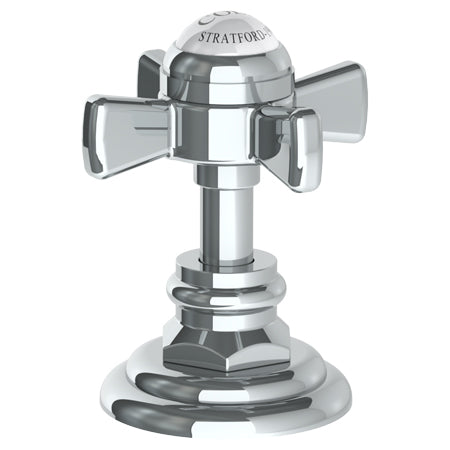 Trim For Deck Mounted Valve.  Plain Porcelain Button - Maison&Co.