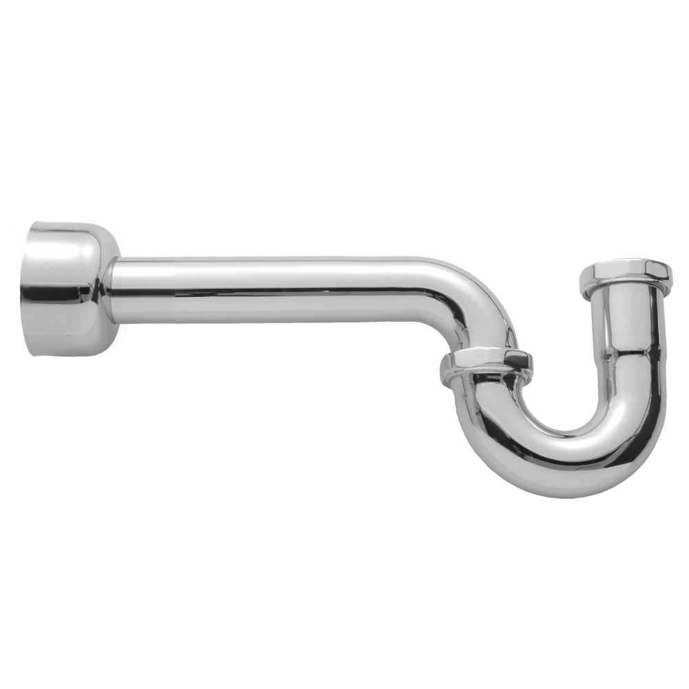1 ¼" Extra Long P Trap with Round Box Escutcheon in Multiple Finishes - Maison&Co.