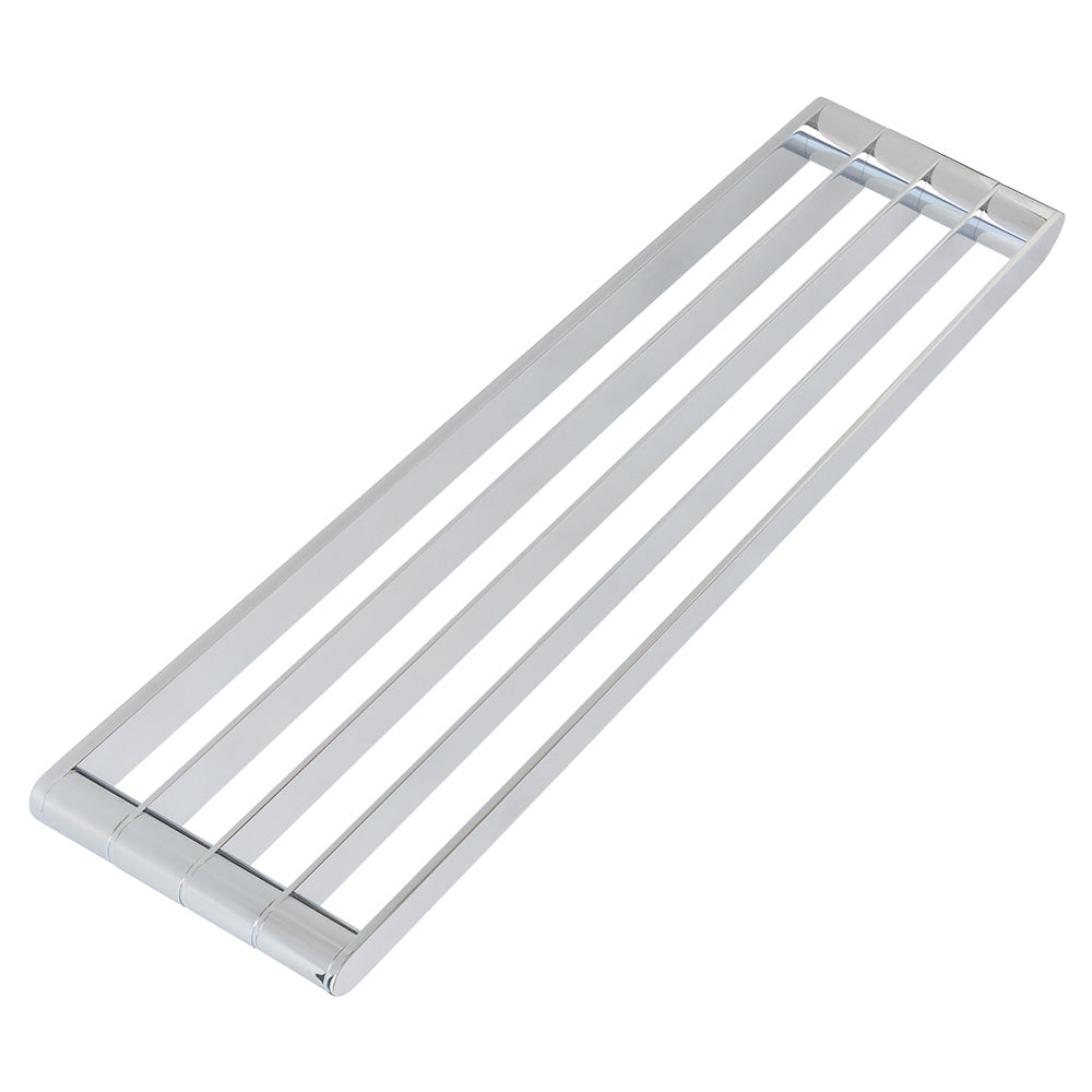 Wall-mount towel shelf made of chrome plated brass. - Maison&Co.