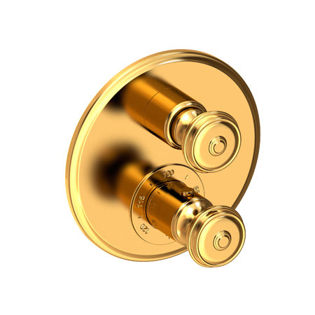 1/2" Round Thermostatic Trim Plate With Handle in Multiple Finishes - Maison&Co.