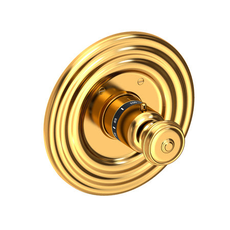 3/4" Round Thermostatic Trim Plate With Handle in Multiple Finishes - Maison&Co.