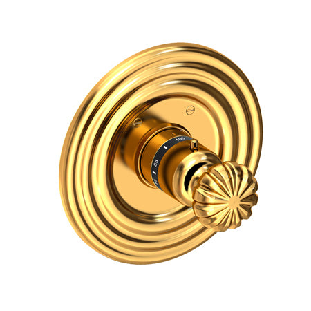 3/4" Round Thermostatic Trim Plate With Handle in Multiple Finishes - Maison&Co.