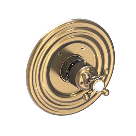 3/4" Round Thermostatic Trim Plate With Handle in Multiple Finishes - Maison&Co.
