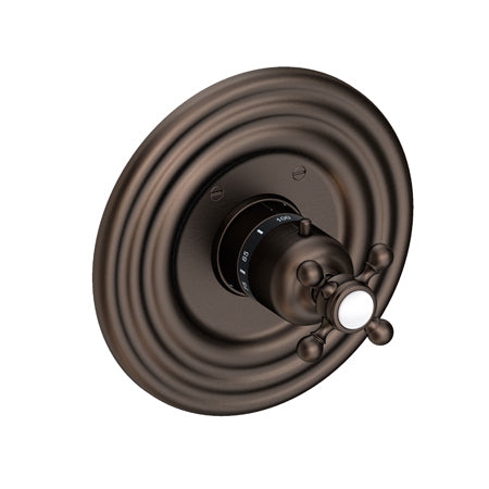 3/4" Round Thermostatic Trim Plate With Handle in Multiple Finishes - Maison&Co.