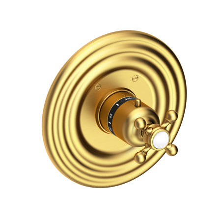 3/4" Round Thermostatic Trim Plate With Handle in Multiple Finishes - Maison&Co.