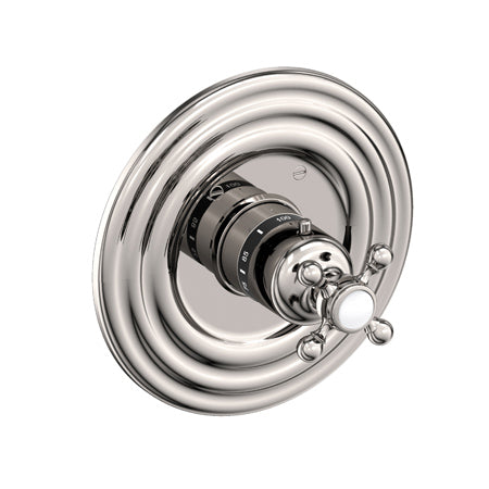 3/4" Round Thermostatic Trim Plate With Handle in Multiple Finishes - Maison&Co.