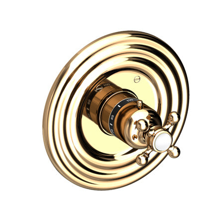 3/4" Round Thermostatic Trim Plate With Handle in Multiple Finishes - Maison&Co.