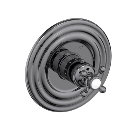 3/4" Round Thermostatic Trim Plate With Handle in Multiple Finishes - Maison&Co.