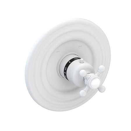 3/4" Round Thermostatic Trim Plate With Handle in Multiple Finishes - Maison&Co.