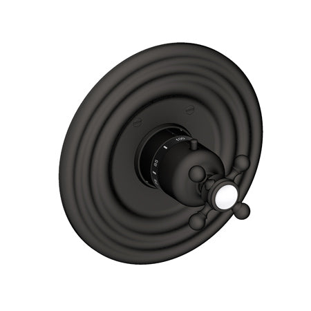 3/4" Round Thermostatic Trim Plate With Handle in Multiple Finishes - Maison&Co.