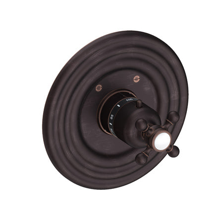 3/4" Round Thermostatic Trim Plate With Handle in Multiple Finishes - Maison&Co.
