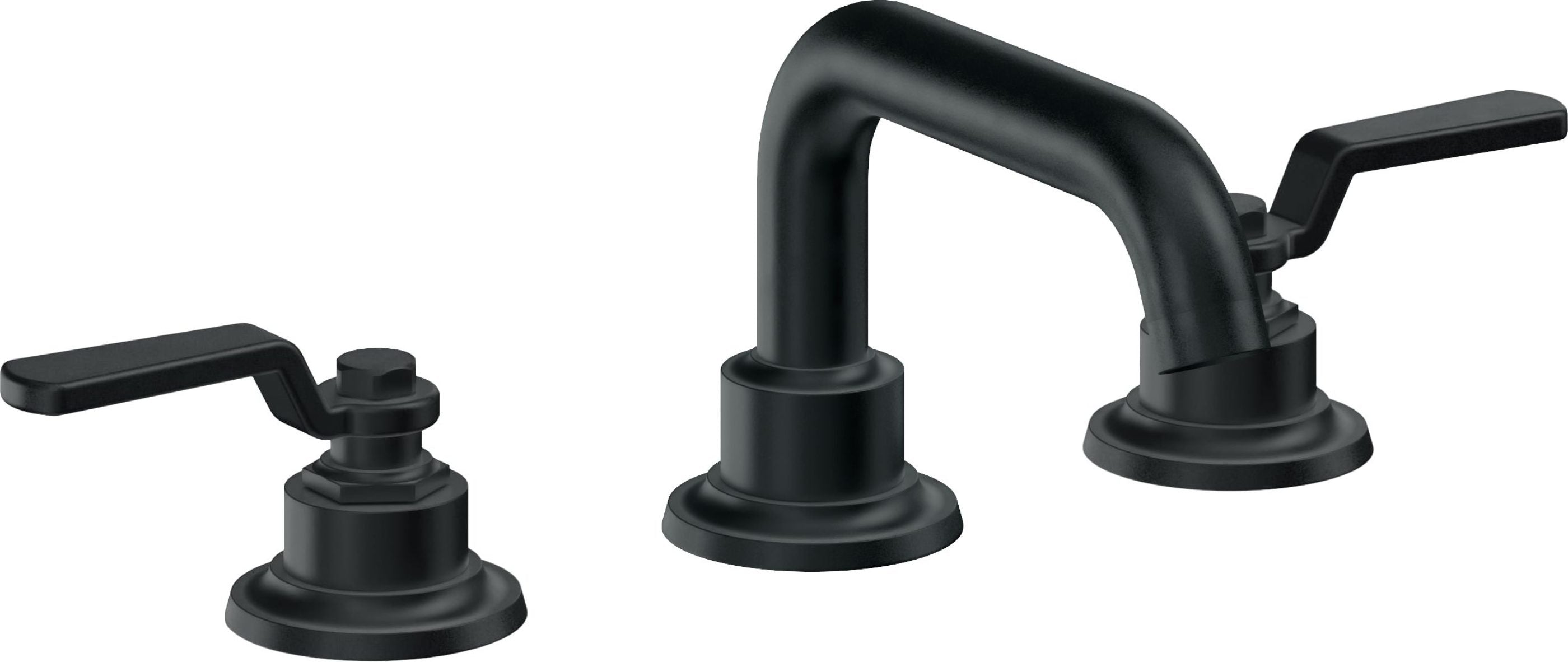 California Faucets - 8002-CB - 8" Widespread Lavatory Faucet - Carbon (PVD) - Descanso Works