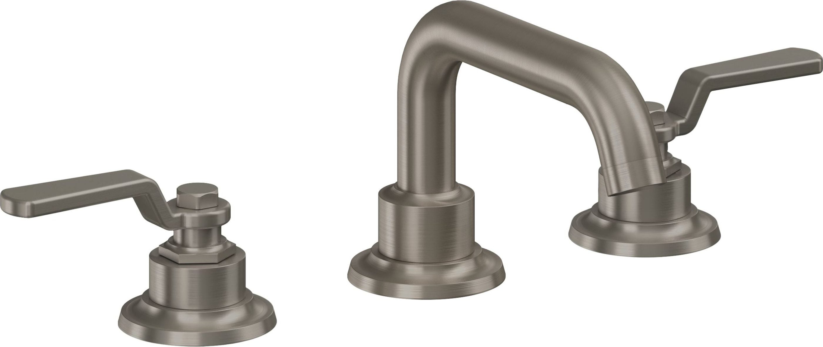 California Faucets - 8002-GRP - 8" Widespread Lavatory Faucet - Graphite (PVD) - Descanso Works
