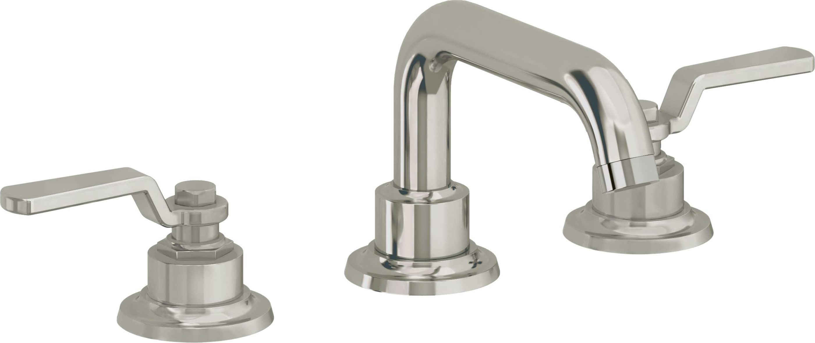 California Faucets - 8002-PN - 8" Widespread Lavatory Faucet - Polished Nickel (PVD) - Descanso Works