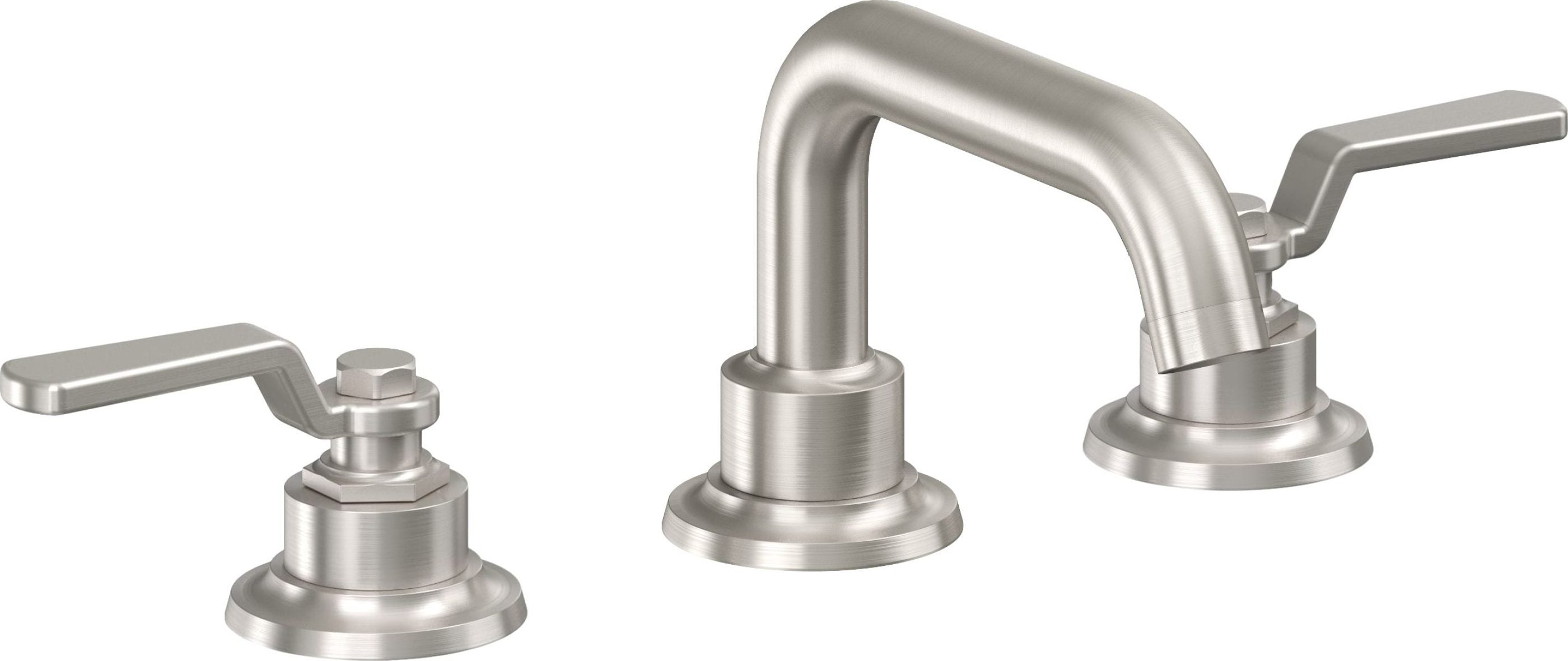 California Faucets - 8002-USS - 8" Widespread Lavatory Faucet - Ultra Stainless Steel (PVD) - Descanso Works