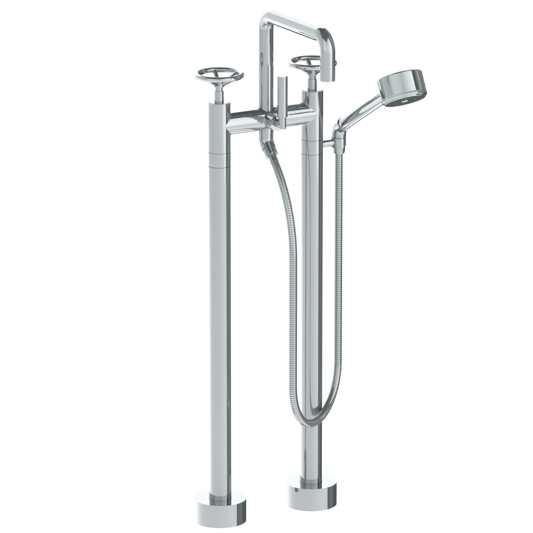 Floor Standing Square Bath Set With Volume Hand Shower - Maison&Co.