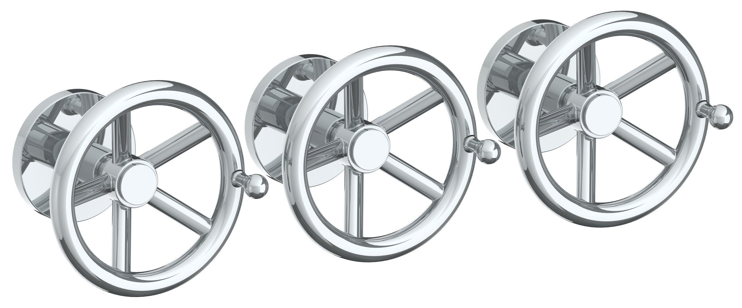 Wall Mounted 3-Valve Shower Trim - Maison&Co.