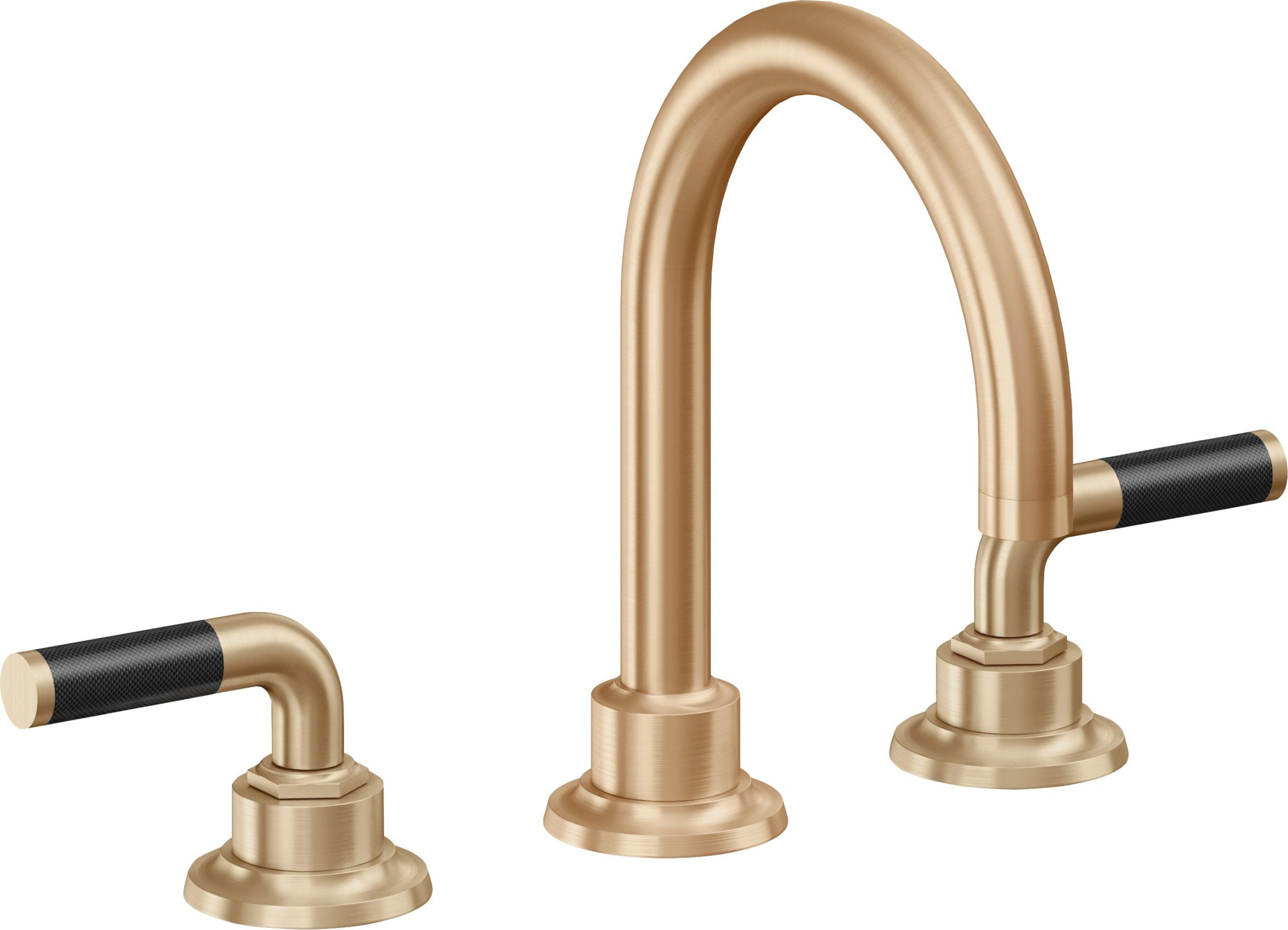 California Faucets - 3102FZBF-SBZ - 8" Widespread Lavatory Faucet with Completely Finished ZeroDrain - Satin Bronze (PVD) - Descanso