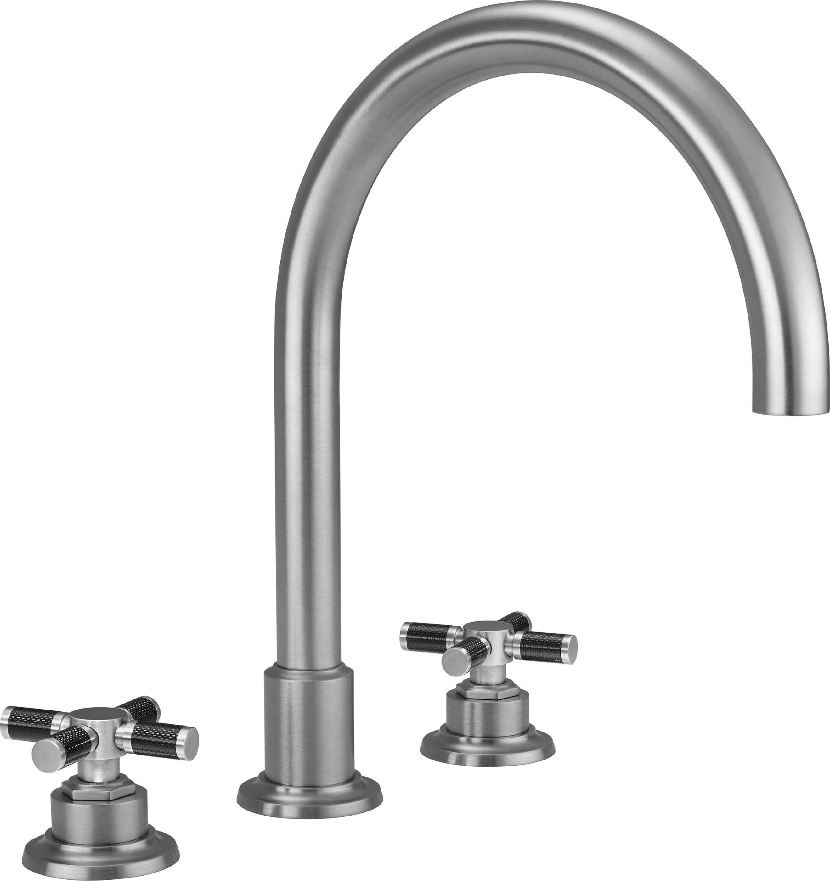 California Faucets - 3108XF-SN - Complete Roman Tub Set - Satin Nickel  - Descanso