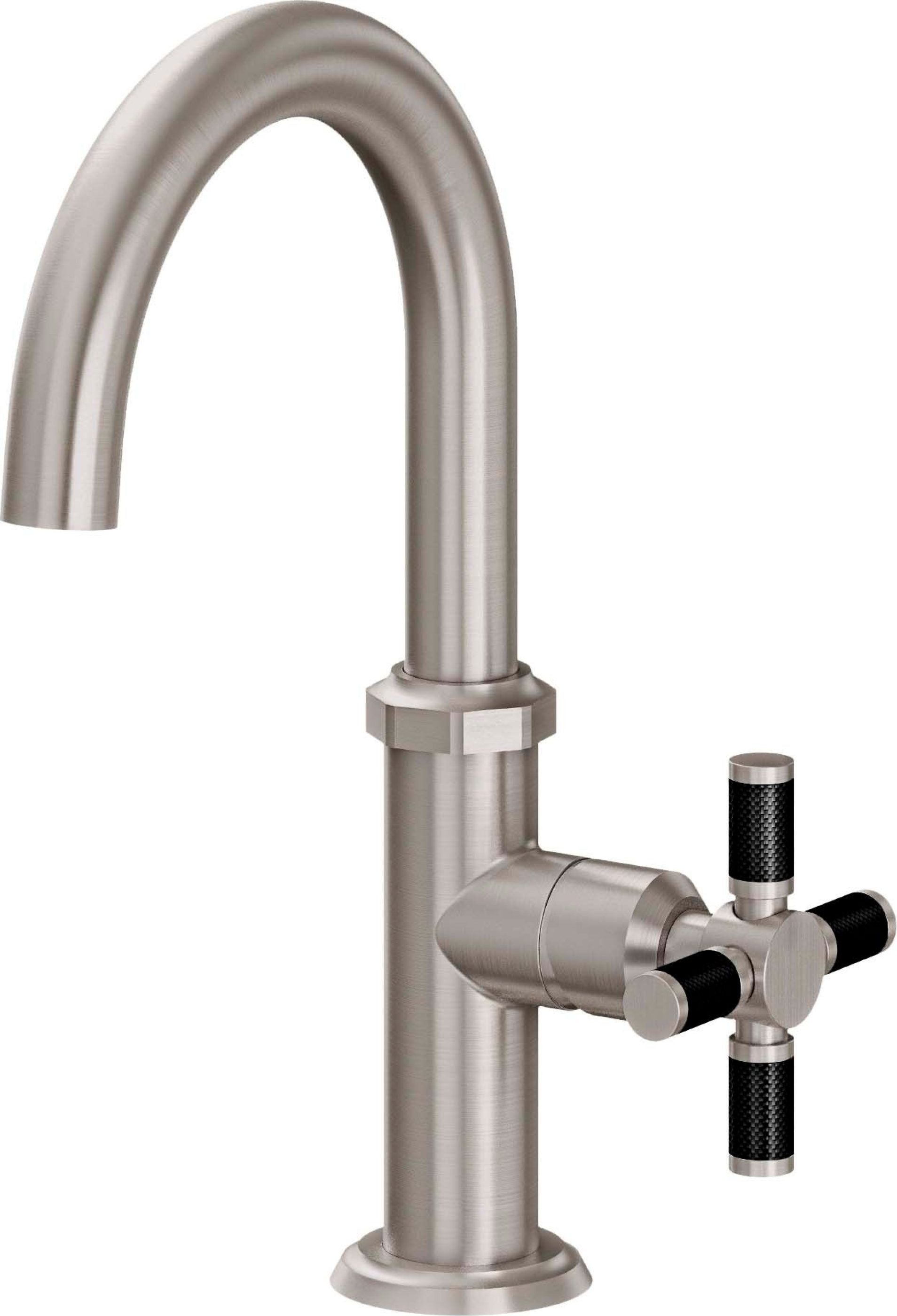 California Faucets - 3109XF-1-SN - Single Hole Lavatory/Bar/Prep Faucet - Low Spout - Satin Nickel  - Descanso