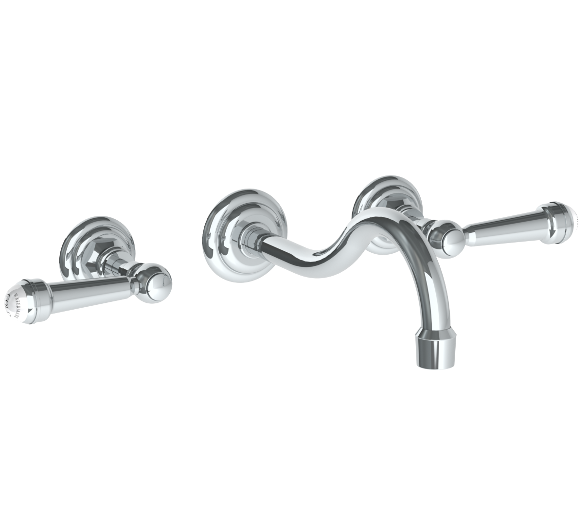 Wall Mounted 3 Hole Lavatory Set With 8 3/8" Ctc Spout - Maison&Co.