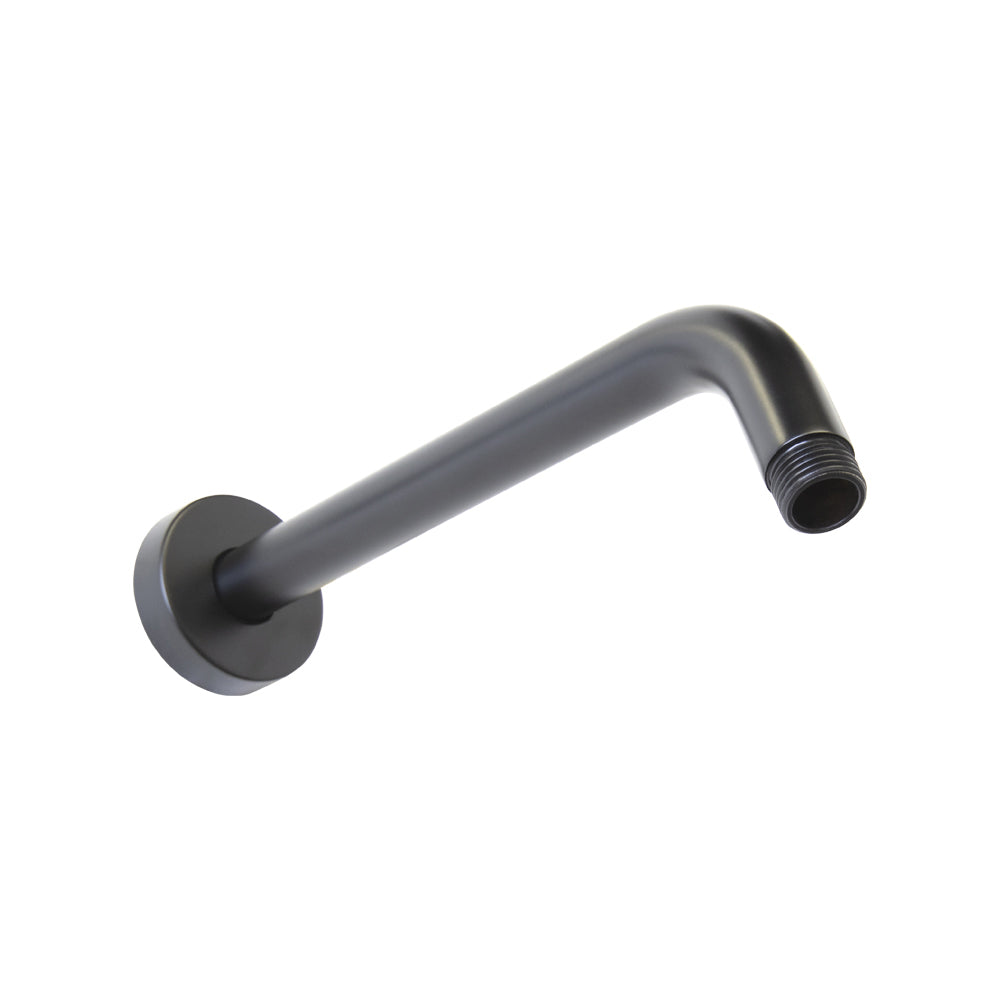 Wall-mount round shower arm with flange.D: 10” H: 2 1/4” - Maison&Co.
